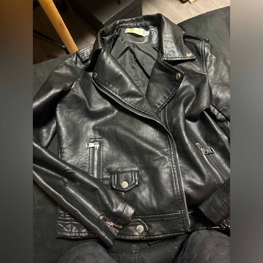 Vegan leather jacket